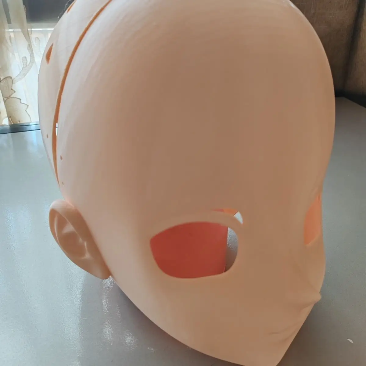 Anpassen Charakter Junge/Bily Kigurumi Halbkopf mit Schloss Anime Cosplay Kigurumi Maske COS Kopfbedeckung
