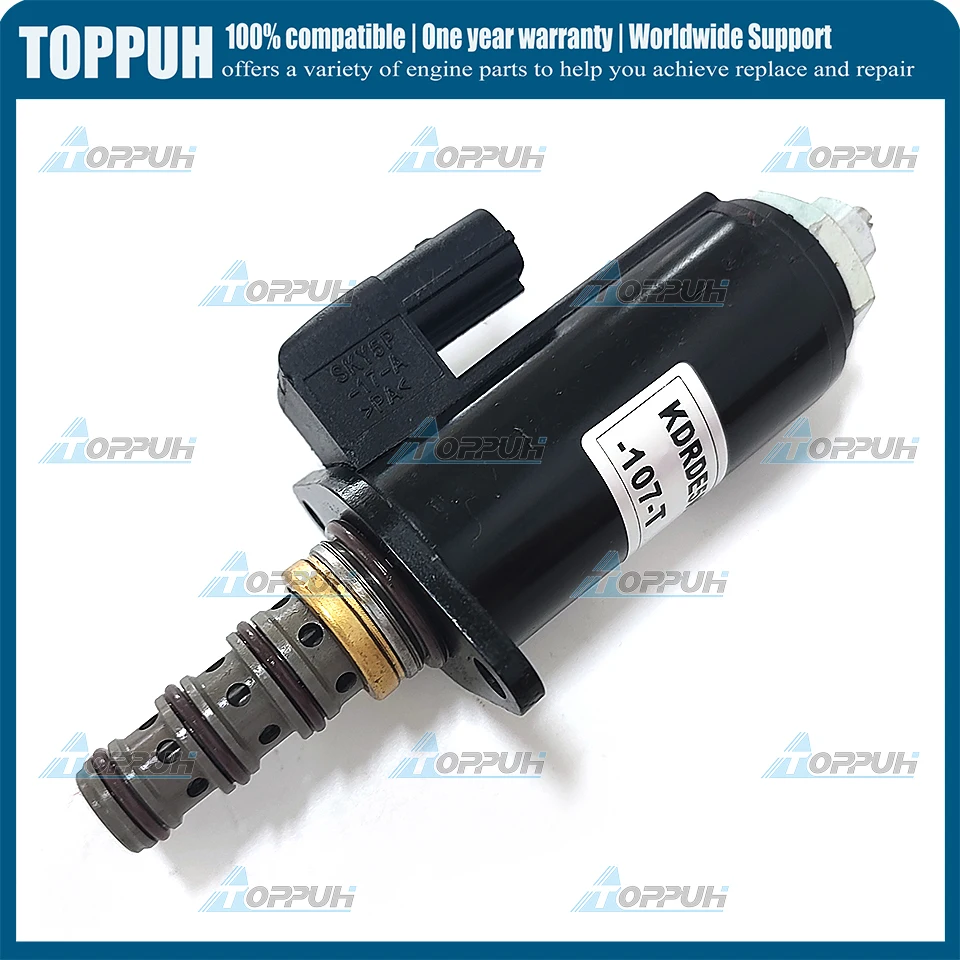 

YB35V00005F1 KDRDE5K-31/30C50-107-T KDRDE5K-31 Hydraulic Pump Solenoid Valve Compatible With Kobelco SK480LC-6E SK200-6E SK230-6