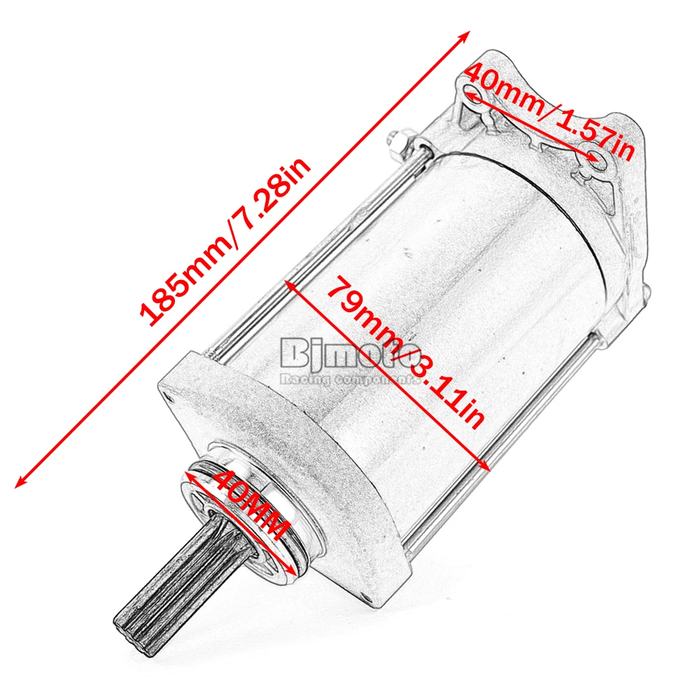 Anlasser für Suzuki DL1000 DL1050 V-Strom 1000 1050 SV1000 SV1000S für BM&W R1250GS R1250R R1250RS R1200R R1200GS Adv – Detail 3