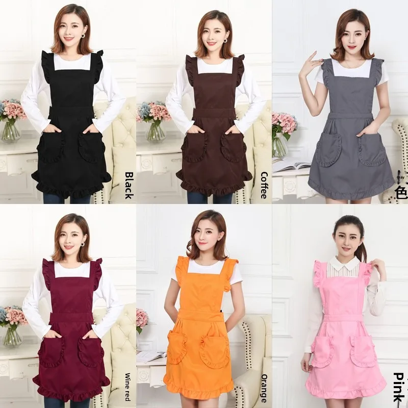 Beauty Nail Waist Apron Lace Princess Women Apron Fashion Cute Nail Waist Apron Princess Apron Beauty Apron