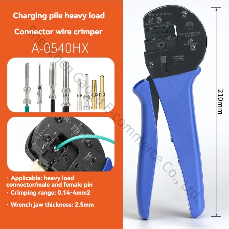 HEE HD Crimping Tool,Heavy Duty Terminal Connector Crimper,Professional Ratcheting Wire Crimper with Back Locator for Laboratory