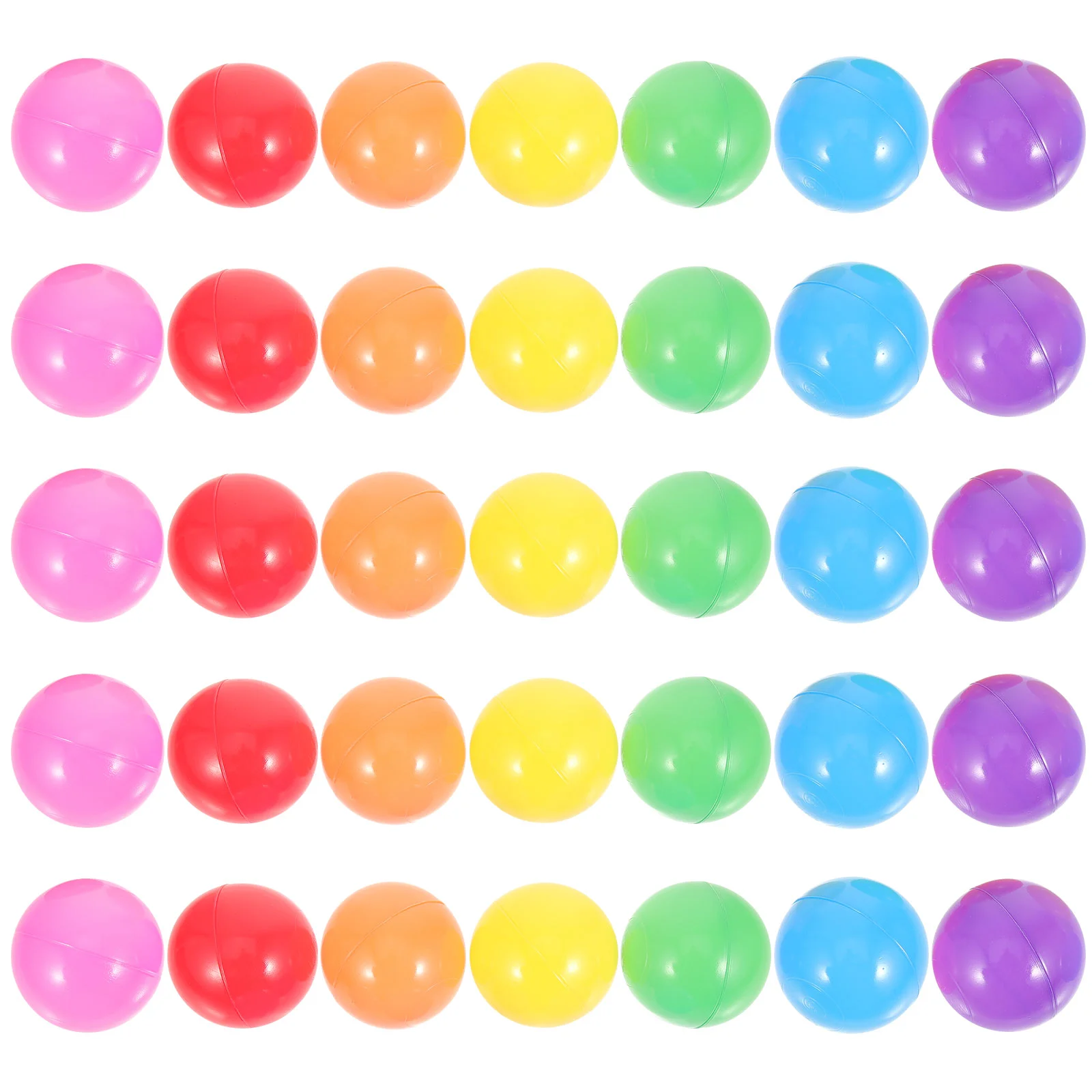 50 Pcs Colored Plastic Balls for Pit Toys Small Bath Kids Ocean Balls Swimming Pool Playhouse Safe Grasping Hand Eye
