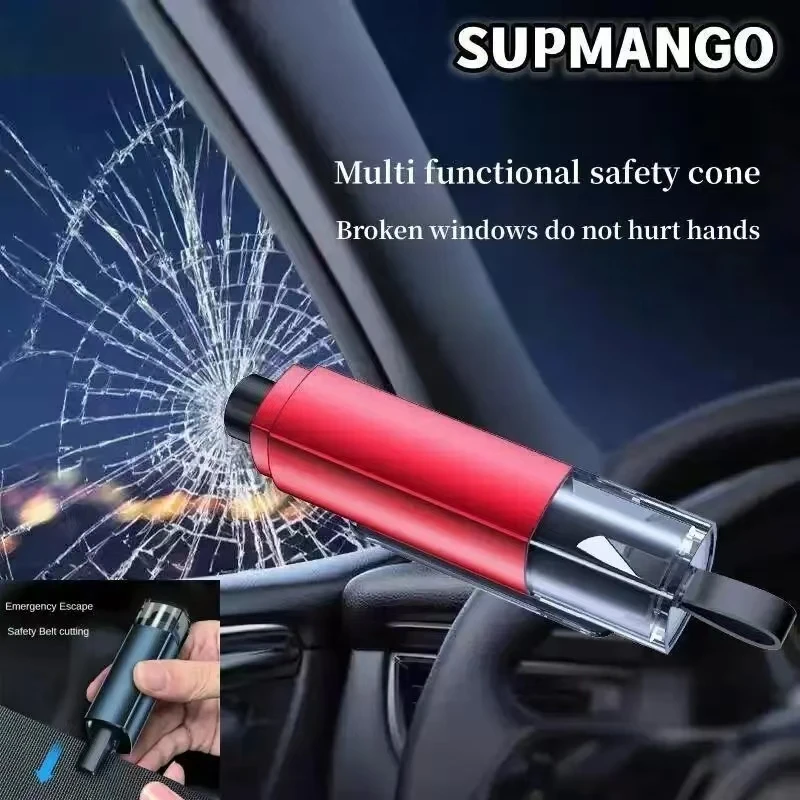 A4 Car Window Breaker Portable Seatbelt Cutter Glass Breaking Tool Stick Life Saving Safe Escape Rescue Tool Safety Hammer