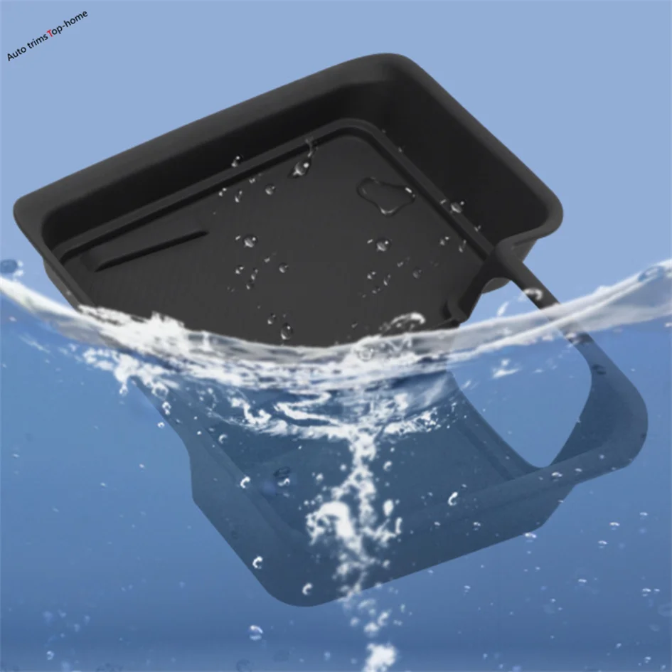

Car Center Console Wireless Charger Silicone Protection Pad upgrade Cover Fit For Ford Bronco 2024 2025 Interior Accessories