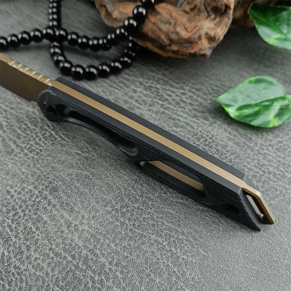 TOOR 전술 고정 블레이드 나이프 G10 핸들와 Kydex 칼집 포함 야외 사냥 절단 도구 EDC 캠핑 군용 직선 나이프