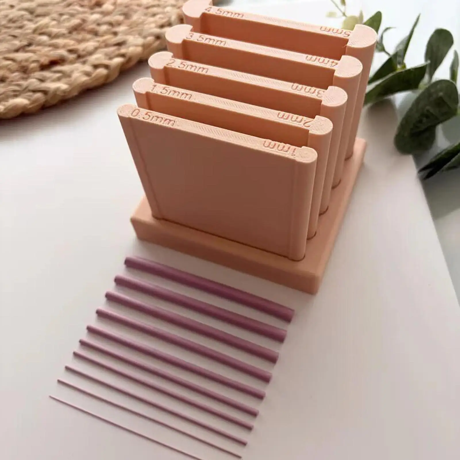 Kit de herramientas de cerámica para impresión 3D: Rodillos de arcilla, guía de grosor de rodado y guía de hilo para la creación de formas de pendientes, colgantes, joyas y repostería