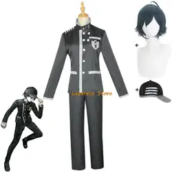 Game Dangan Ronpa Danganronpa V3: Killing Harmony Saihara Shuichi Cosplay Kostuum Pruik Hoed Anime Detective Uniform Hallowen Pak