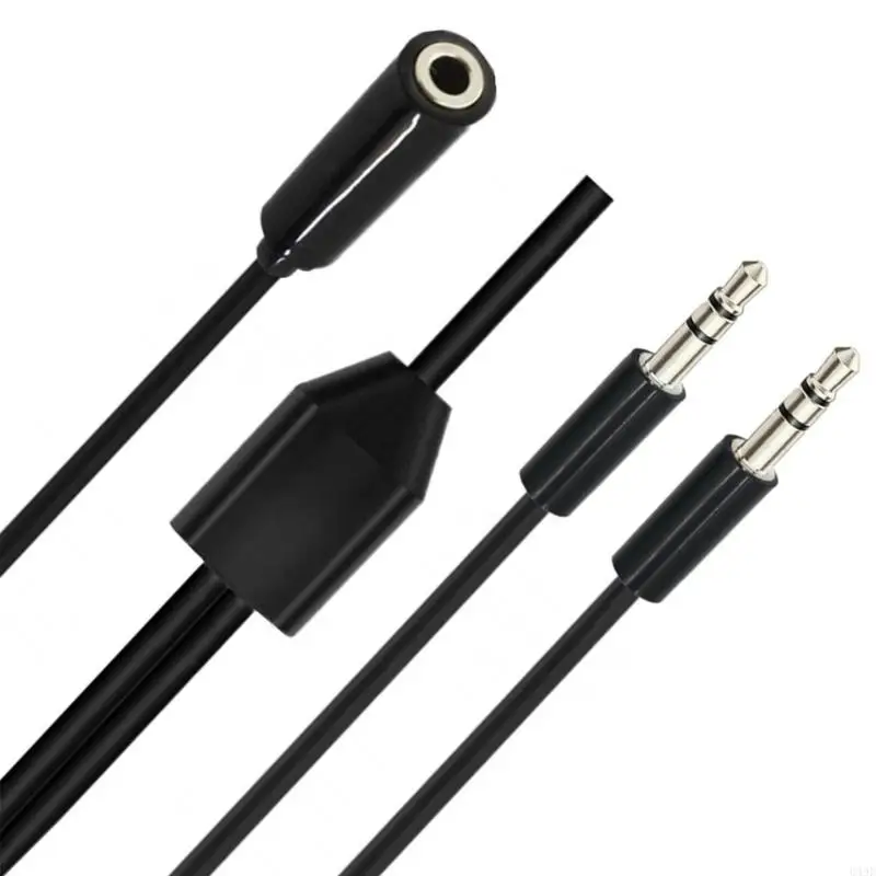 649E extensão áudio 3,5 mm 3.5 Dividir dois alto -falantes para os fones ouvido alto -falantes