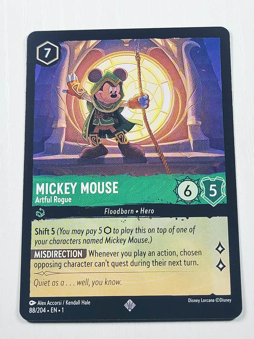 Disney Lorcana Proxy NoneFoil mickey mouse  TCG Game Cards collection