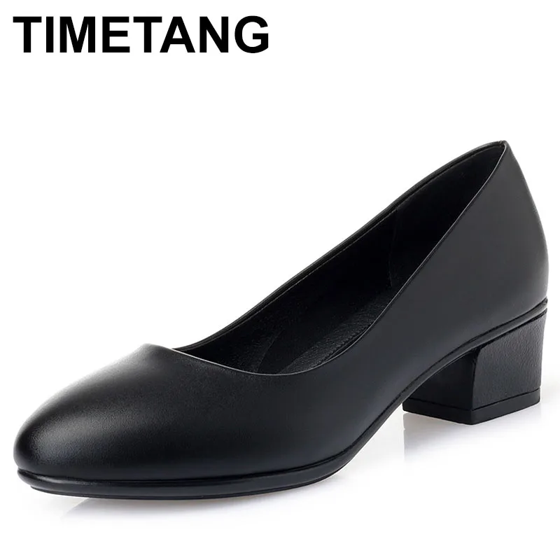 

4cm Comfort Genuine cow Leather Breathable Work Shoes For Flight Female Stewardess Air Crew Waiter Attendant Trainmaner