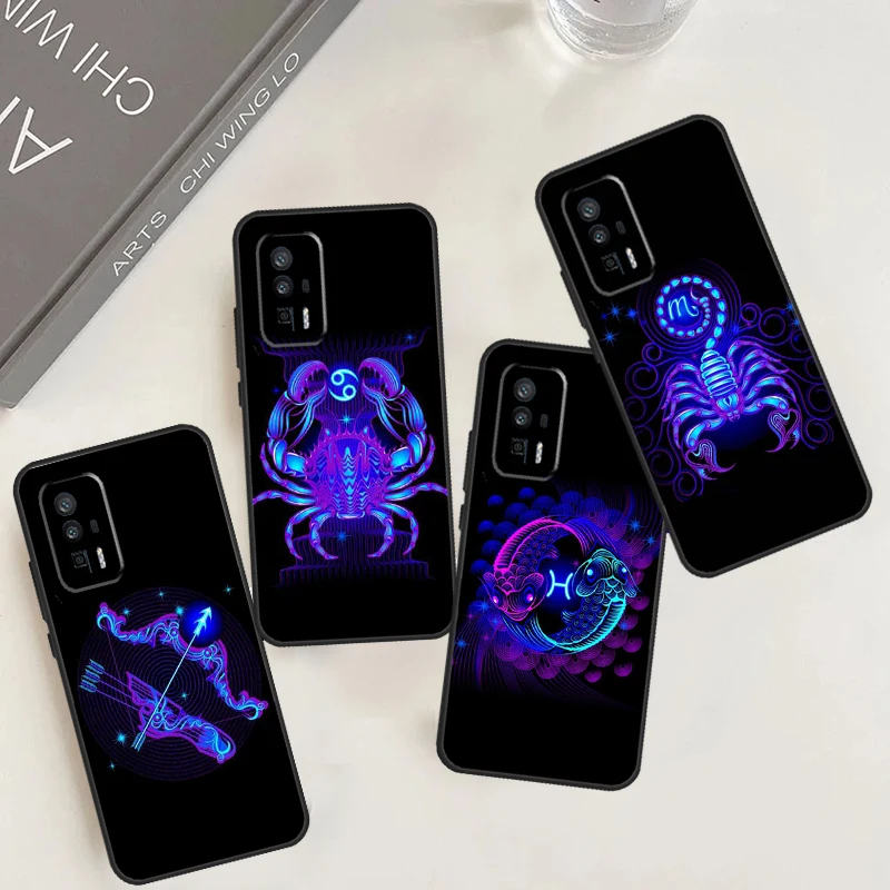 Twelve Constellations Case For Xiaomi 13 14 Ultra 13T 12T 11T 12 Lite POCO X6 M6 Pro X3 X4 X5 F3 F4 M5s F5 Cover