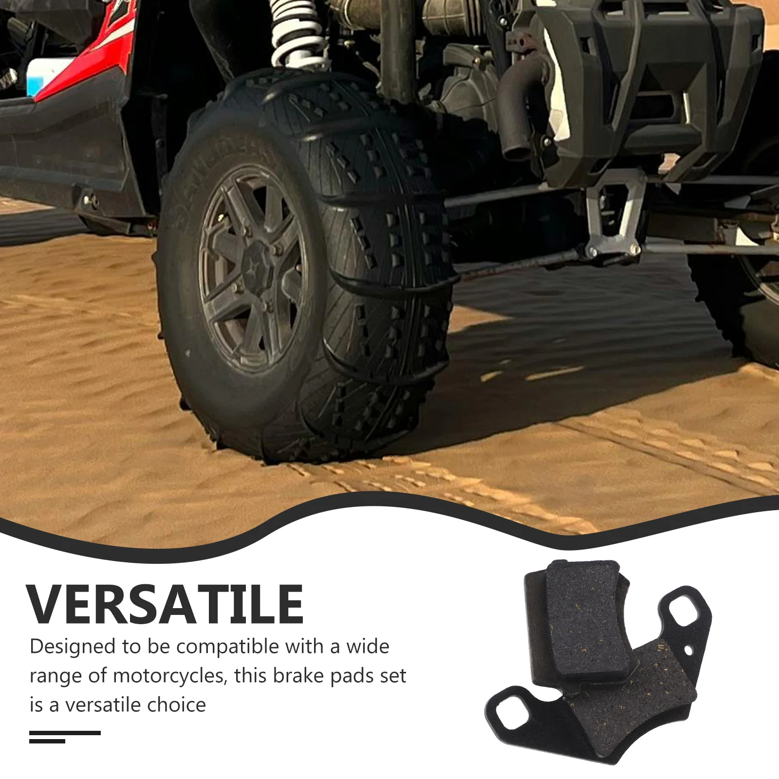 

2Pcs Black Disc Brake Pads Front Rear Set for Motorcycle Accessories Material Easy Installation ABS Pump Parts