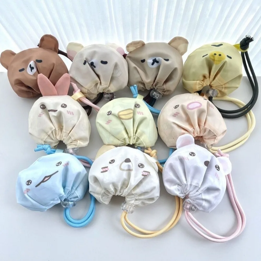 New Rilakkuma Foldable Storage Bag Portable Single Shoulder Shopping Tote Eco Friendly Reusable Handbag Lightweight Outdoor Gift view 2