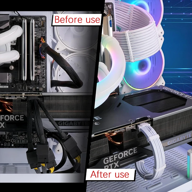 

Formulamod PCI-e 5.0 Extension Cable 12VHPWR For GPU 4090 / 4080 / 4070s / 4070ti / 3090ti DIY Extender Cord 16AWG Cable