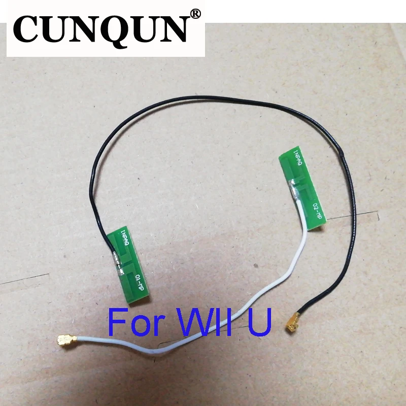 1 مجموعة/2 قطعة هوائي بطاقة الشبكة اللاسلكية الأصلية لنينتندو WiiU الوسادة مقبض كابل هوائي لوحدة تحكم ألعاب ويو