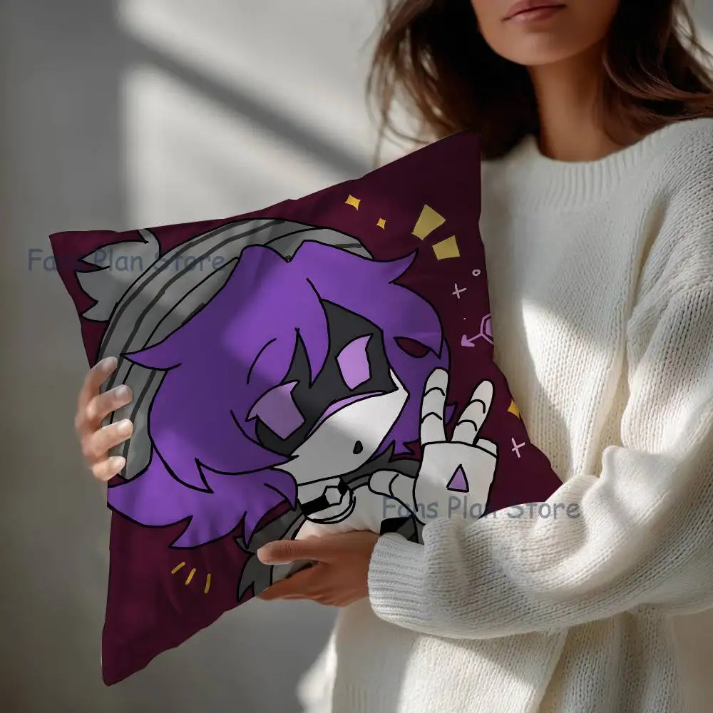 M-Murder D-Drones Pillow Case Square Double-Sided Printing Short Plush Sofa Cushion Cover Bedroom Office Sofa Gifes