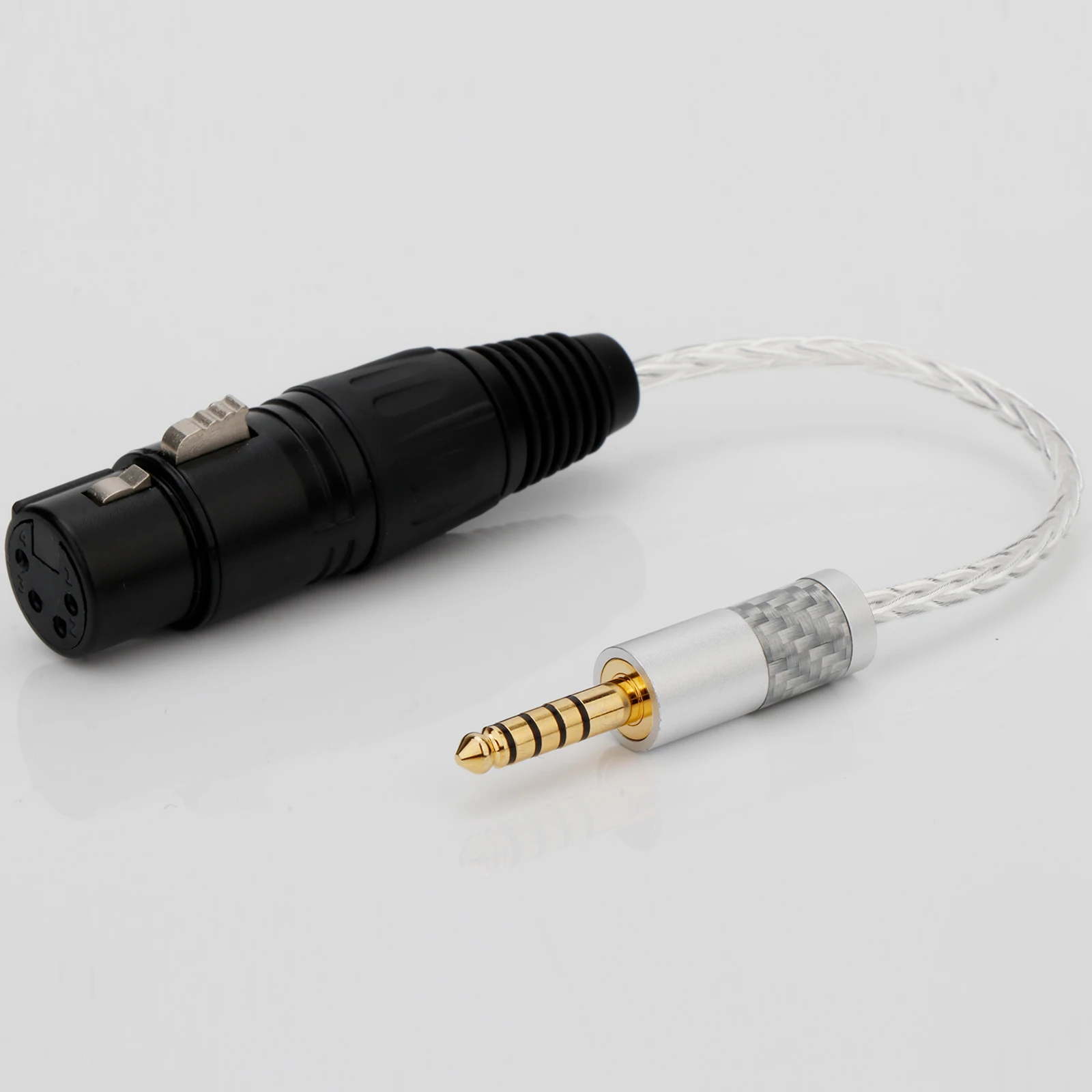 Cavo audio HiFi da 4,4/6,35/2,5 mm a 4 pin XLR femmina cavo Aux cavo per auricolari cavo adattatore in rame placcato argento 7N OCC di fascia alta