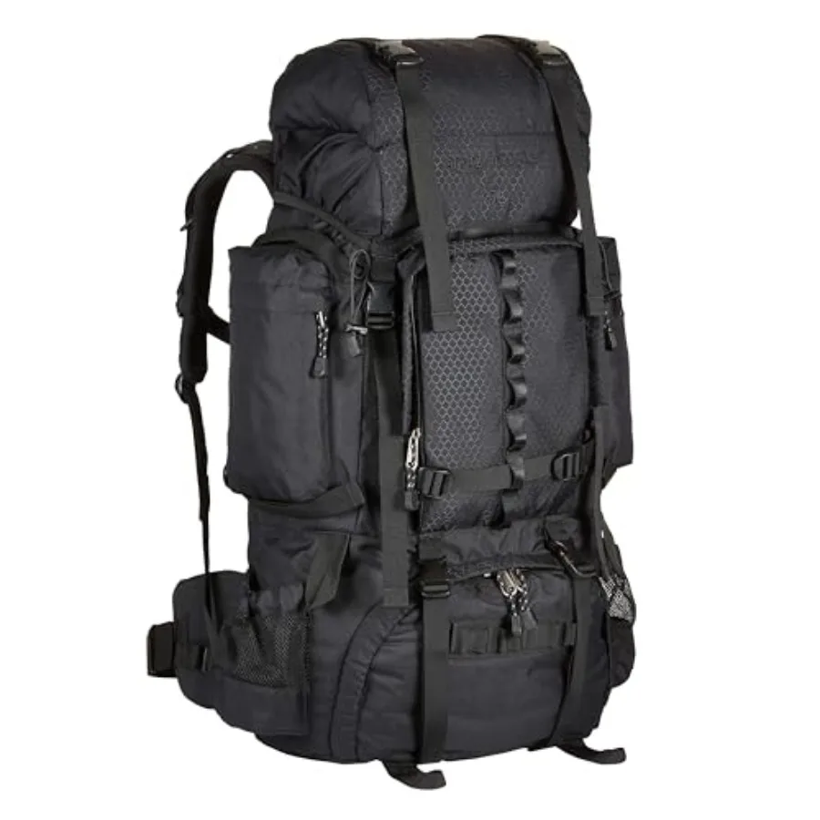 Internal Frame Hiking Backpack for Camping and Backpacking, Adjustable Straps, Rainfly Included