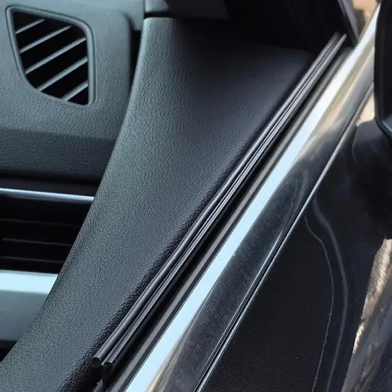 Car Side Window Wiper Strip Weather-Resistant Rubber Side Window Wiper Strip Tightly Fit Wiper Squeegee Multifunctional Window