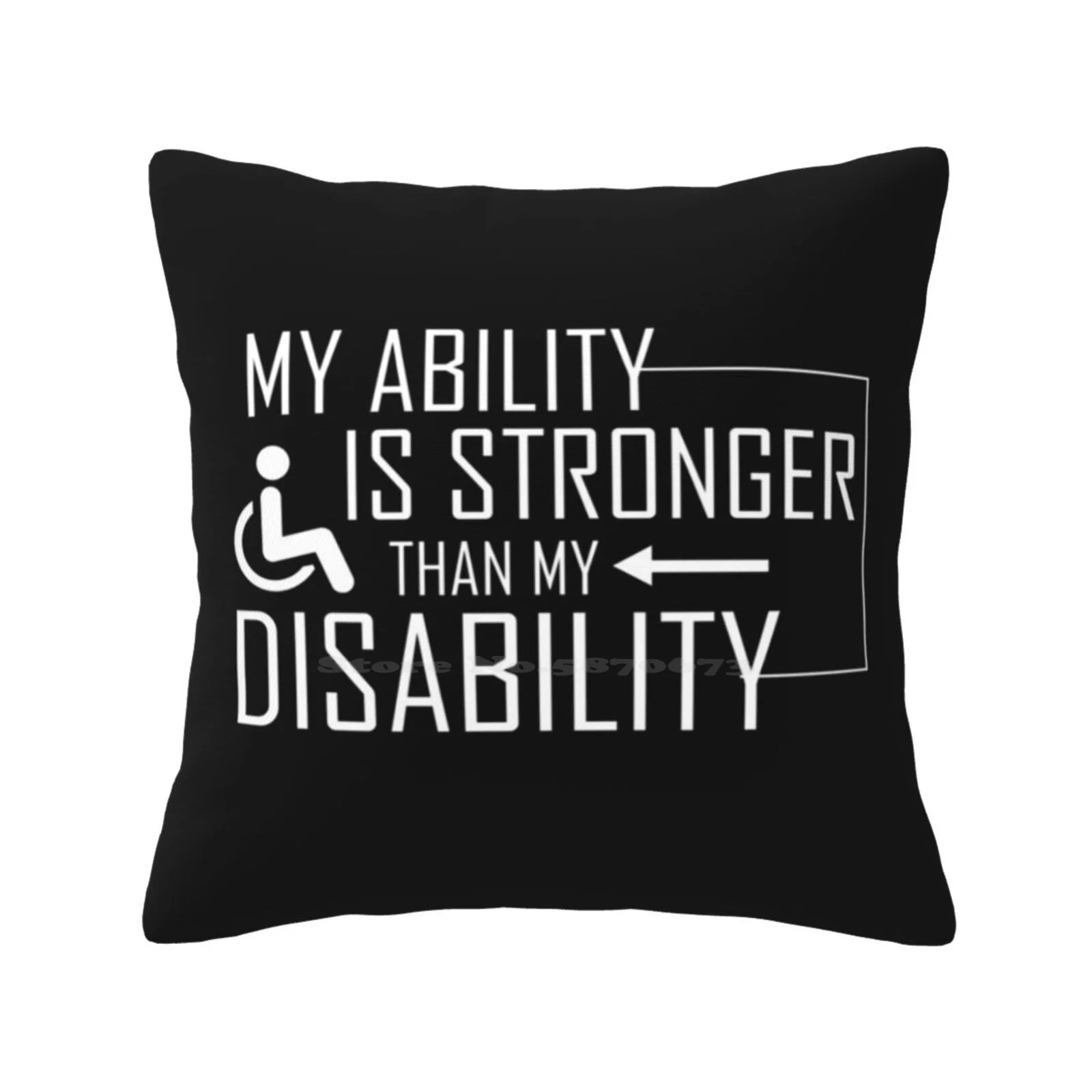 Wheelchair Disability Humor Home Sofa Car Waist Throw Pillowcase Disability Disabled Wheelchair Amputee Handicap Humor Funny