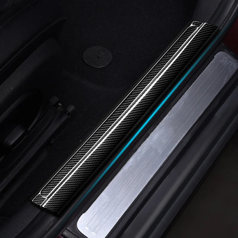 

4Pcs/Set Car Threshold Stickers Bumper Film Cover Door Sill Protector For MINI Cooper F54 F55 F56 F60 R60 Styling Accessories