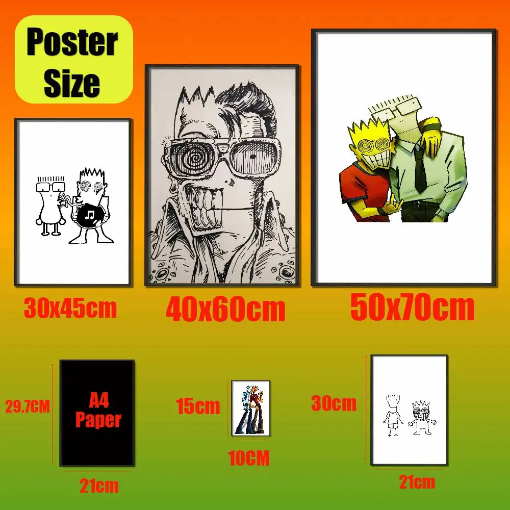 For Allroy Milo Descendents ALL Poster Cover Sticker Paper Home Decoration Custom Self-adhesive Souvenirs Playbill