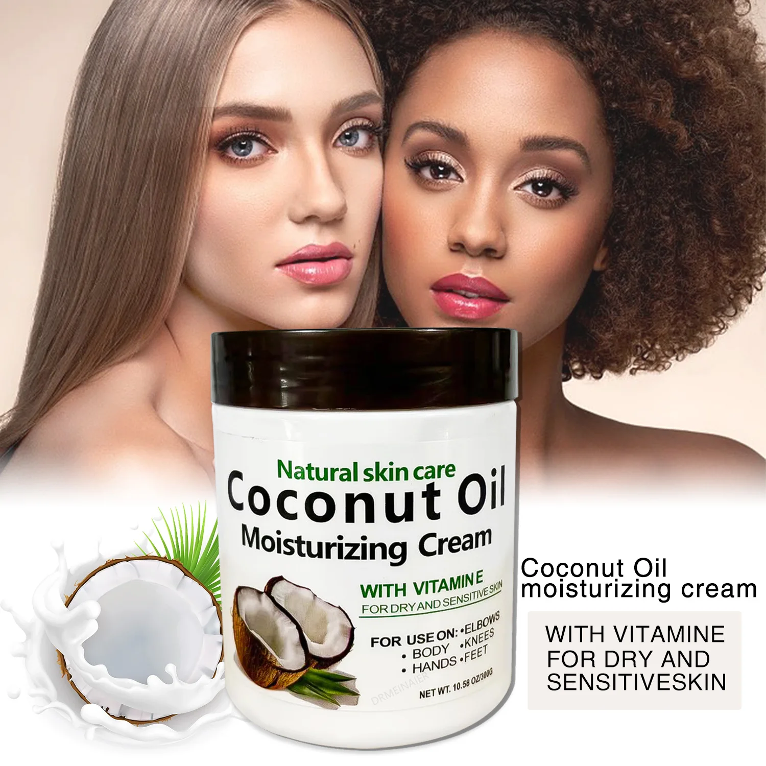 

Cream Coconut Moisturizer, Firming and Nourishing Brightening Cream, Hydrating and Oil Control Lotion Whitening Cream