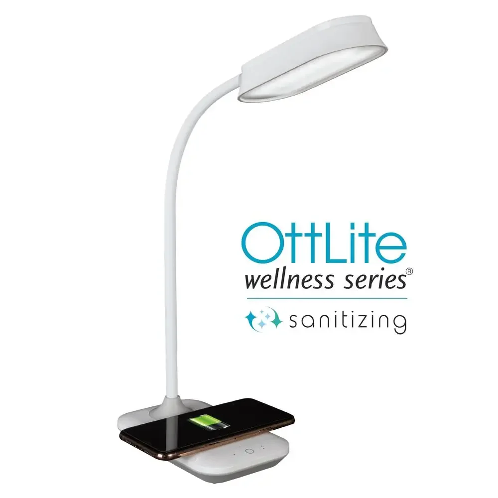 Sanitizing Desk Lamp with Wireless Charging SpectraClean  Eye-Friendly Adjustable Height