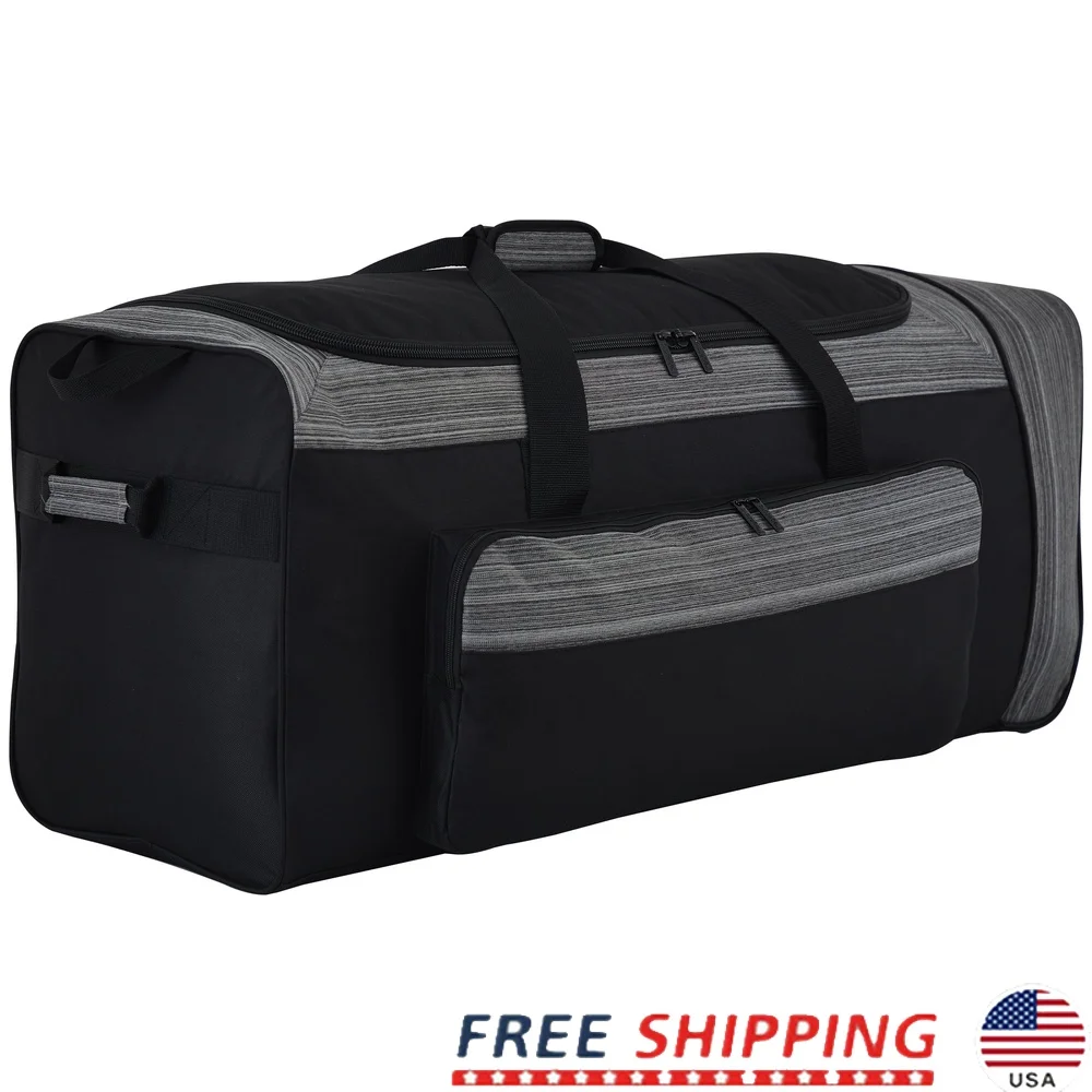 

36in Trifold 3-Wheel Rolling Duffel Bag Outdoor Travel Gear Gym Camping Weekend Adventure Heavy-Duty Weather-Resistant