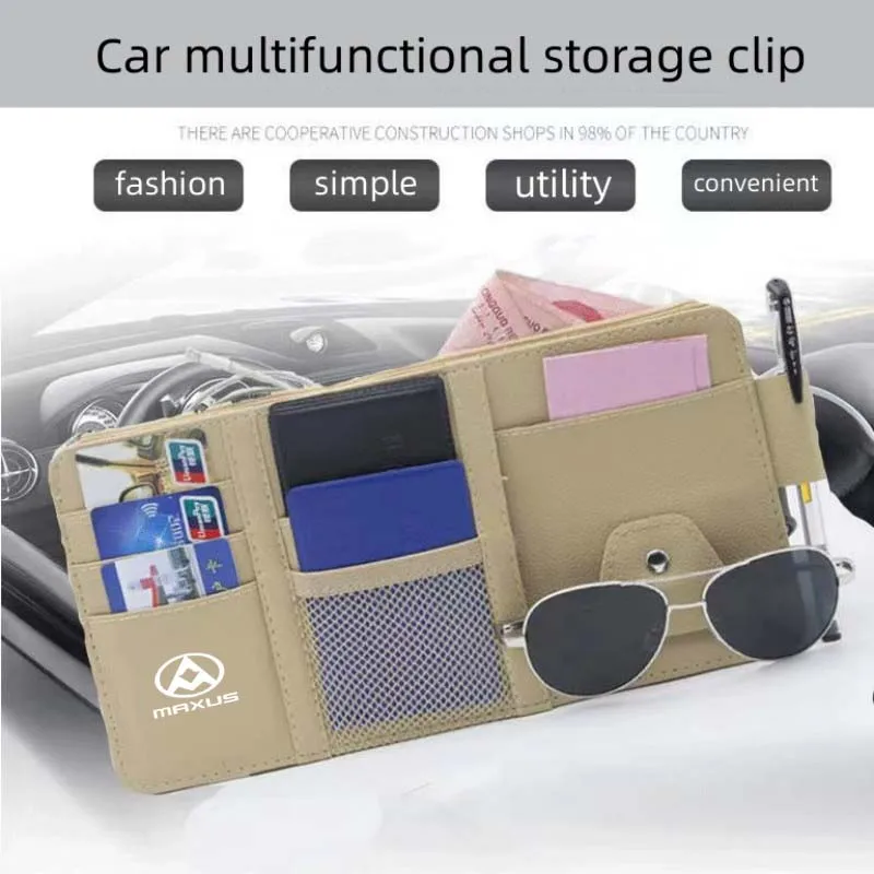 Car sunshade storage clip card clip storage bag certificate clip is suitable for SAIC MAXUSV80D60G20