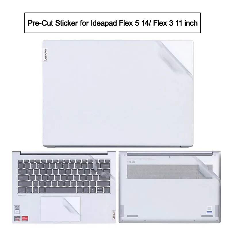 

Pre-Cut Laptop Sticker Vinyl Skin Cover Film for Lenovo Ideapad Flex 5 14 14ALC05 14ITL05 Flex 3 11 11ADA05 TPU Keyboard Cover