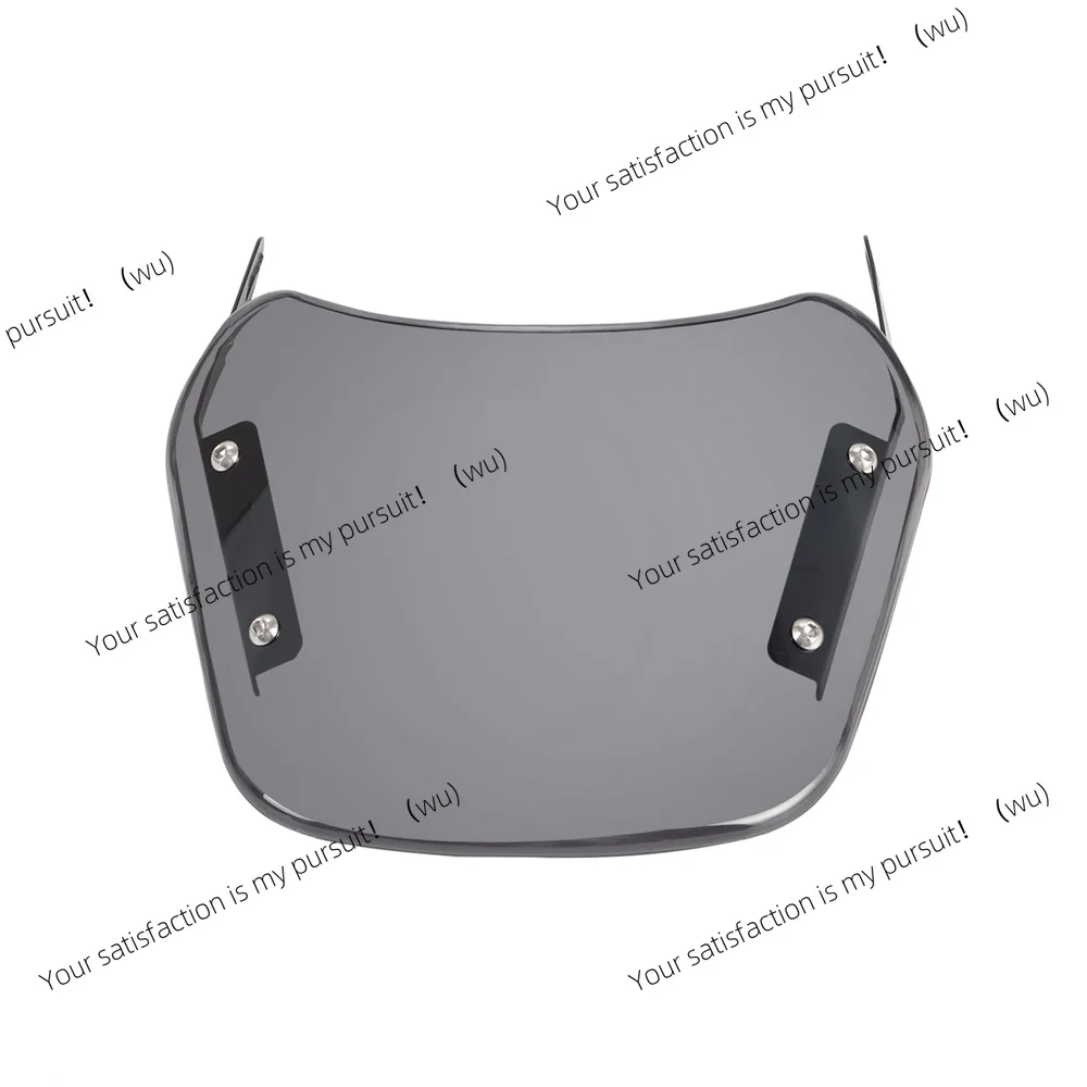 Grey Motorcycle Windshield Wind Deflector Windscreen Universal for Harley Honda Yamaha Kawasaki Suzuki 6.5