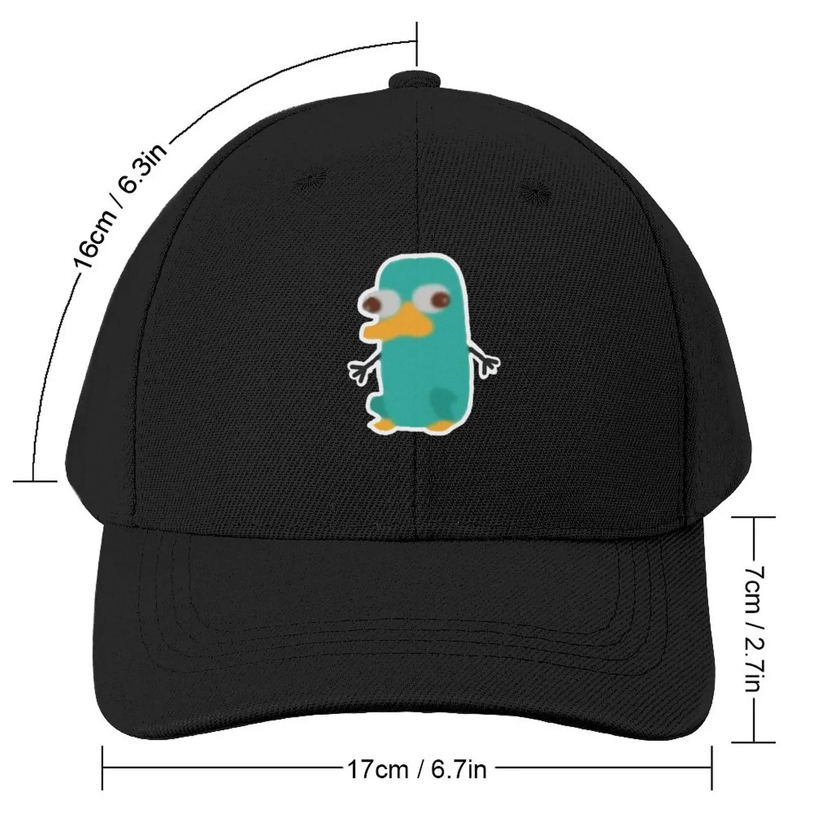 Perry the Platypus Cartoon Drawing Baseball Cap Luxury Hat funny hat Golf Hat Man birthday Girl'S Hats Men's