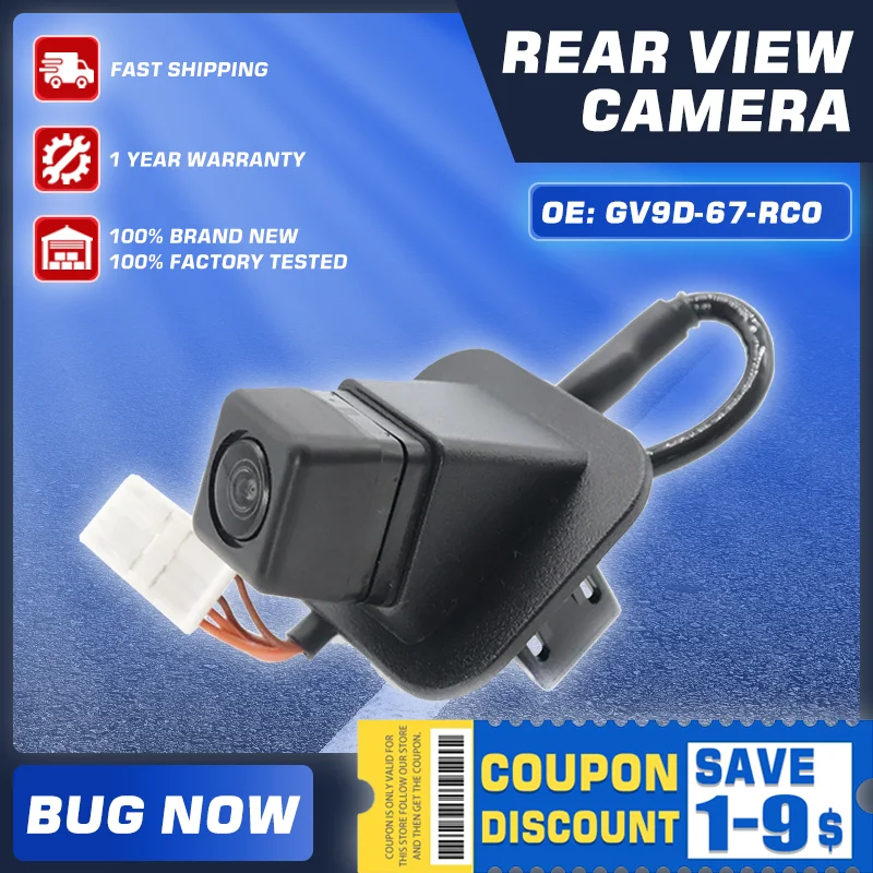 

Rear View Backup Parking Reverse Camera GV9D-67-RC0 For Mazda 3 BM BN BY MK3 2015-2018 Mazda 6 GJ1 GL MK3 2018-2020 B61T-67-RC0