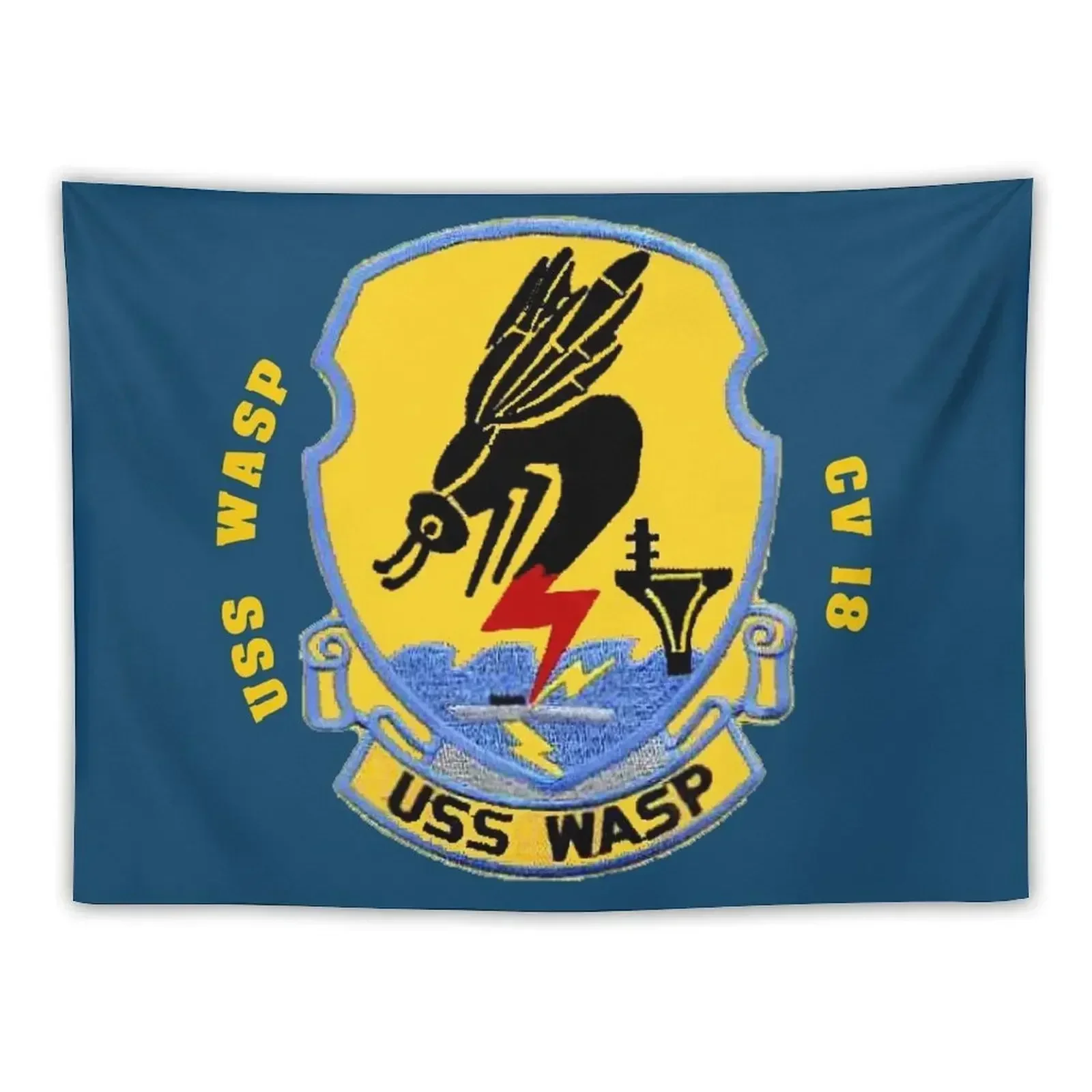 

USS Wasp (CV/CVA/CVS-18) for Dark Colors Tapestry Wall Mural Decorative Wall Mural Tapestry