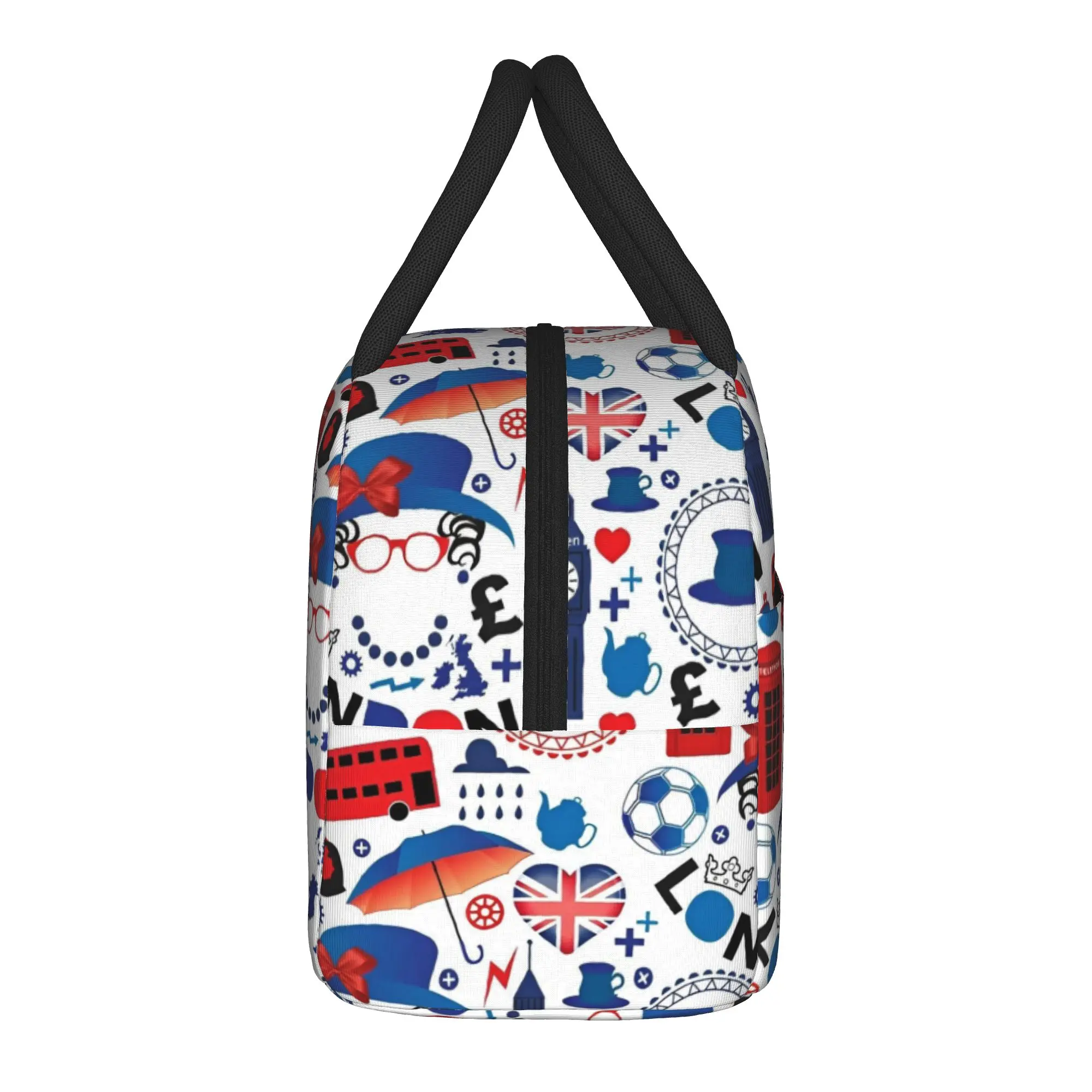 London Insulated Lunch Bags Thermal Bag Reusable,Lunch Container  High Capacity Tote Lunch Box Food Bag School  Outdoor
