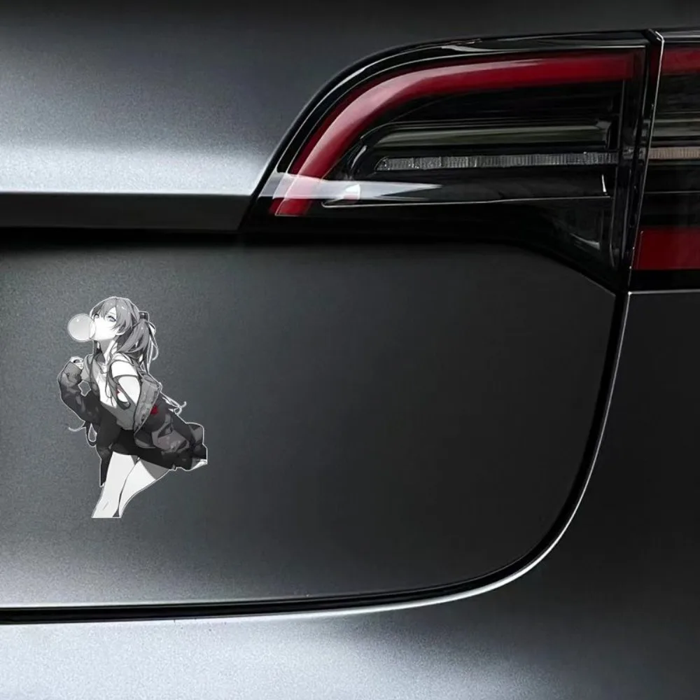 Neon Genesis Evangelion EVA Asuka Langley Soryu Anime Peripheral Car Stickers Cartoon Electric Motorcycle Computer Stickers