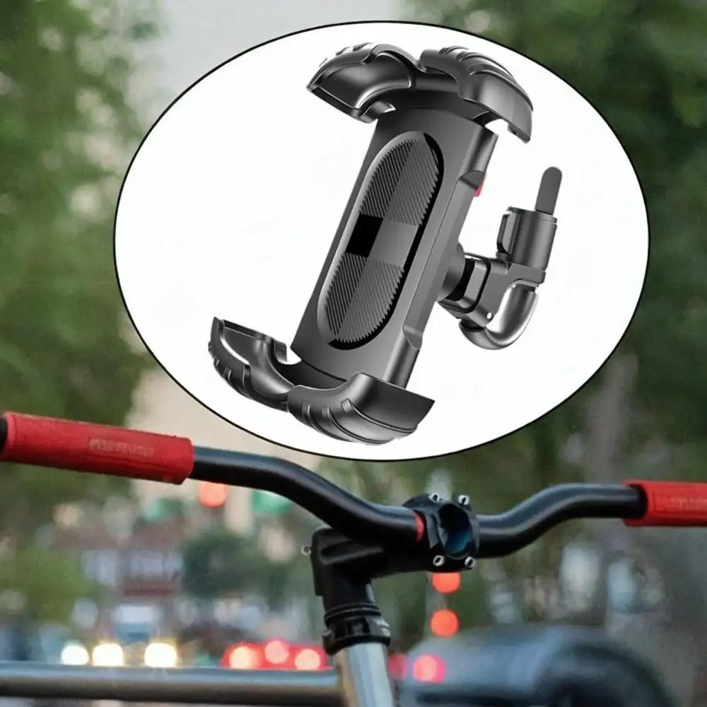 

360 Degrees Rotation Road Bike Phone Holder Non-slip Universal Bicycle Mobile Phone Stand Soft Silicone for 4.7-7.2 inch Phone