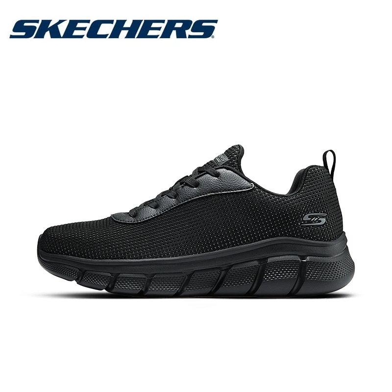 

Мужская обувь Skechers, уличная спортивная обувь для бега и бега, Мужская сетчатая дышащая легкая обувь со шнуровкой, искусственная кожа, для тенниса