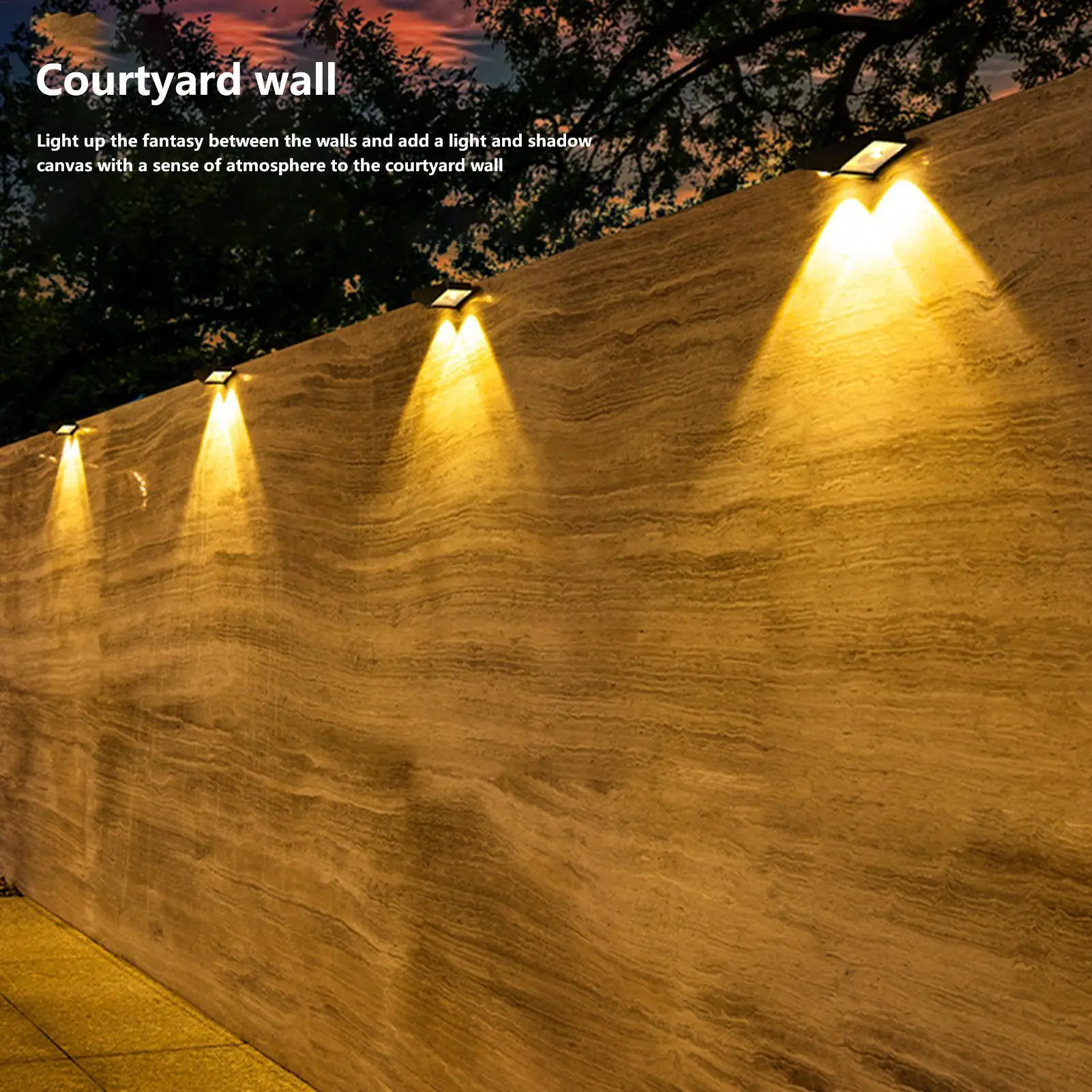 

Solar Wall Lamps Outdoor Waterproof Automatic Wall Lamp Solar Powered Versatile Foldable House Exterior Lighting For Driveway