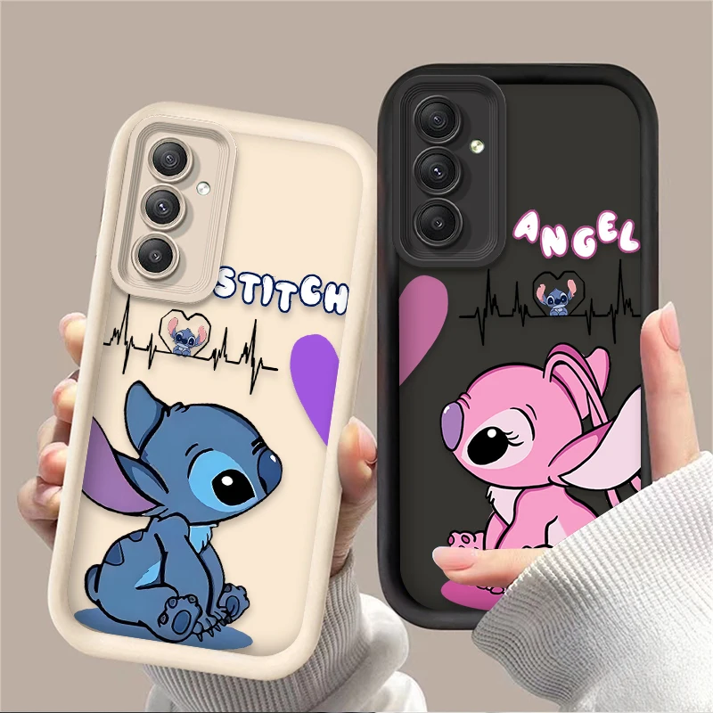 Cute Disneys Stitchs Phone Case for OPPO A5 A7 A16 A17 A38 A53 A54 A55 A58 A72 A74 A76 A78 A94 A98 4G 5G Cover