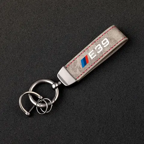 For Bmw E39 E46 E60 E87 E90 With Logo Car Accessories Leather Car keychain Horseshoe Buckle Jewelry