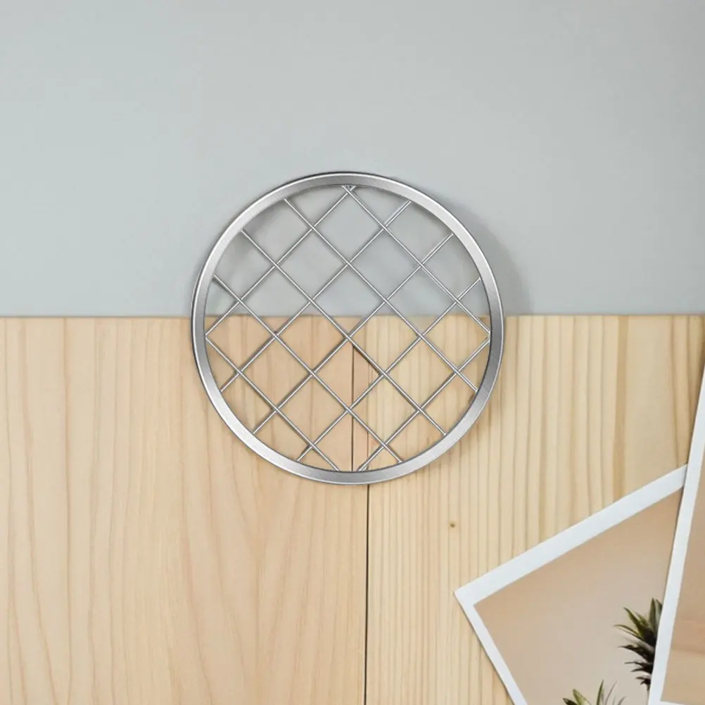 

6pcs Mason Jar Lids 86mm Floral Grid Insert Vase Detachable Split Mesh Compatible Accessories Stainless Steel Elegant Design