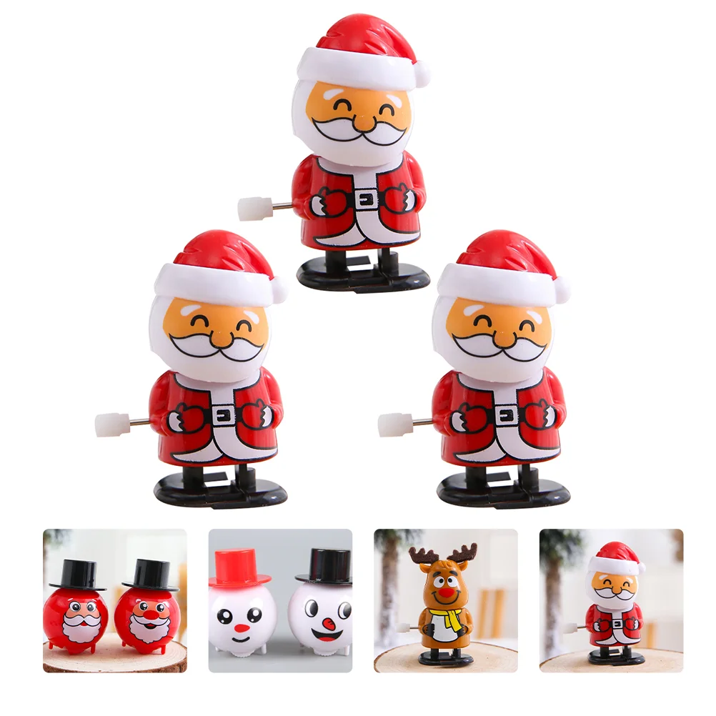 3 Pcs Christmas Plaything Ornament Children Toy Gift Decoration Plastic Toddler Toys