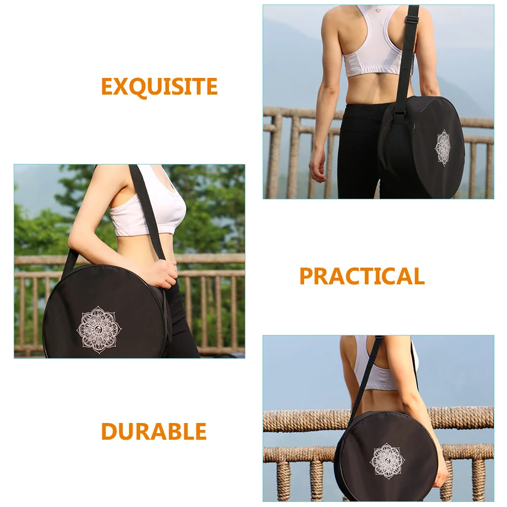 Tote Bag Yoga Wheel Fitness Handbags Back Storage Nylon Portable Travel Large Capacity Shoulder