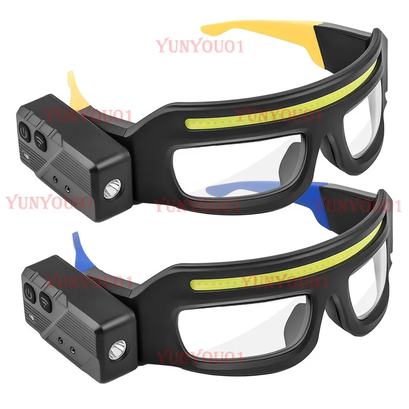 Multifunctional Glasses Light Charging Warning Headlight Compact Portable Belt Induction Headlight