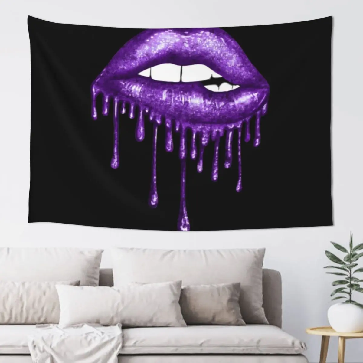 

Drip Deep Purple Lips T-ShirtDrip Deep Purple Lips Tapestry Tapete For The Wall Wallpaper Wall Tapestries Tapestry