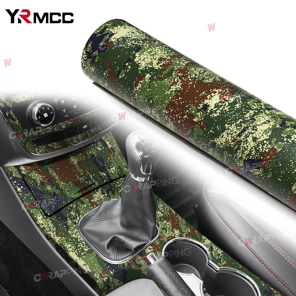 Pegatinas exteriores para coche, vinilo automotriz de camuflaje para vinilo de motocicleta, mosaico de camuflaje de jungla estrellada, películas para carrocería de coche verde militar