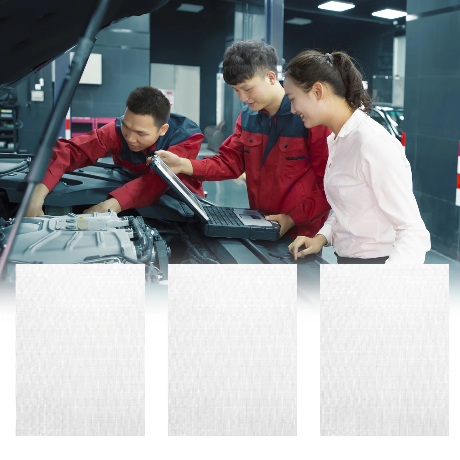 

3Pcs Front Bumper Grille Stainless Steel Car Grill Mesh Durable Automotive Bumper Protector Front Grille Insert