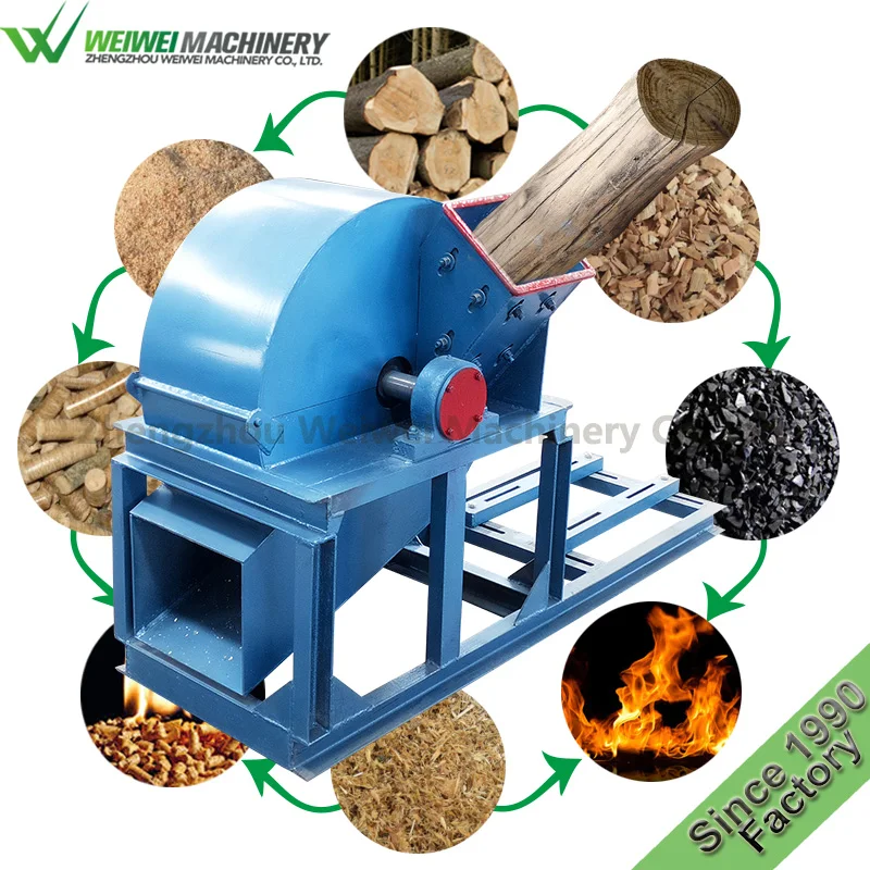 

Weiwei Multi-function Wood Hammer Mill Corn Cob Grinder Waste Crusher Wood Pellet Mill CE certification